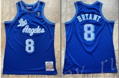 Retro Version Mitchell&Ness Los Angeles lakers Blue #8 NBA Jersey