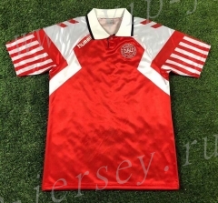 Retro Version 1992 Denmark European Champions Red Thailand Soccer Jersey AAA-503