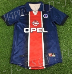 Retro Version 1998-1999 Paris SG Home Blue Thailand Soccer Jersey AAA-503