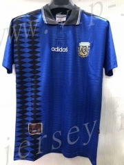 Retro Version 1994 Argentina Away Blue Thailand Soccer Jersey AAA-905