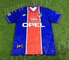 Retro Version 1995-1996 Paris SG Home Blue Thailand Soccer Jersey AAA-503