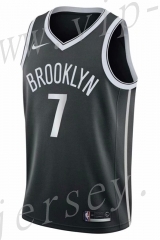 Brooklyn Nets Black #7 NBA Jersey-CS
