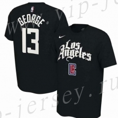 Los Angeles Clippers NBA Black #13 Cotton T Jersey