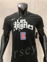 Los Angeles Clippers NBA Black Cotton T Jersey