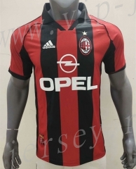 Retro Version 1998-2000 AC Milan Home Red&Black Thailand Soccer Jersey AAA-416