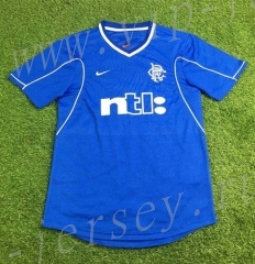 Retro Version 1999-2001 Rangers Home Blue Thailand Soccer Jersey AAA-503