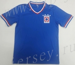 Retro Version 1974 Cruz Azul Home Blue Thailand Soccer Jersey AAA-912