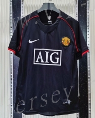 Retro Version Manchester United Away Black Thailand Soccer Jersey AAA-C1046