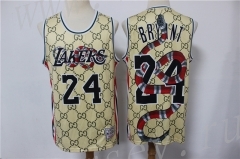 Limited Edition Los Angeles Lakers Yellow #24 NBA Jersey