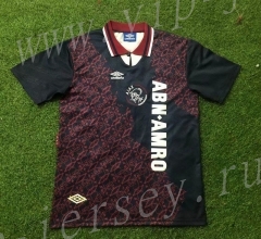 Retro version1994-1995 Ajax Away Red&Black Thailand Soccer Jersey AAA-503