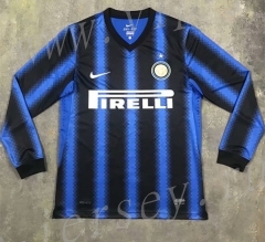 Retro Version 2010-2011 Inter Milan Home Blue&Black Thailand Soccer Jersey AAA-SL