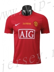 Retro Version 07-08 Manchester United Home Red Final Edition Thailand Soccer Jersey AAA-710