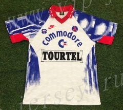 Retro Version 1992-1992 Home Paris SG Away White Thailand Soccer Jersey AAA-503