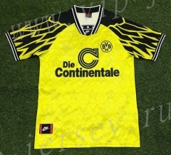 Retro Version 94-95 Borussia Dortmund Home Yellow Thailand Soccer Jersey AAA-503