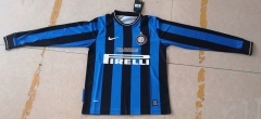 Retro Version 2010 Inter Milan Home Blue&Black Thailand Soccer Jersey AAA-811