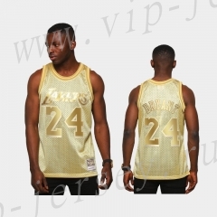 Limited Version Los Angeles Lakers Gold #24 NBA Jersey