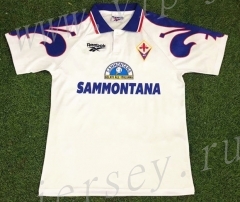 Retro Version 95-96 Fiorentina Away White Thailand Soccer Jersey AAA-503