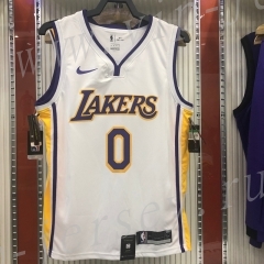 Los Angeles Lakers White #0 NBA Jersey-311