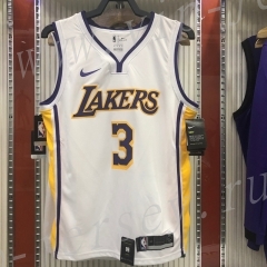 Los Angeles Lakers White #3 NBA Jersey-311