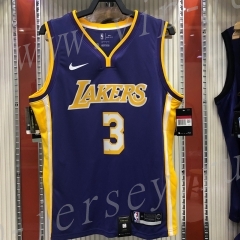 Los Angeles Lakers Purple #3 NBA Jersey-311