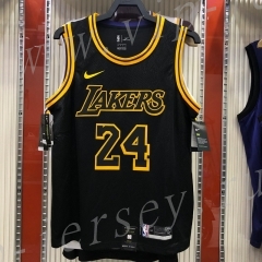 Snakeskin Version Los Angeles Lakers Black #24 NBA Jersey-311