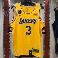 Los Angeles Lakers Yellow #3 NBA Jersey-311