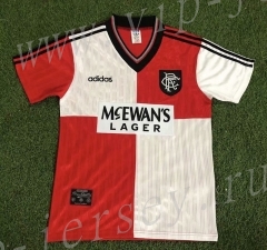 Retro Version 95-96 Rangers Away Red&White Thailand Soccer Jersey AAA-503