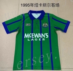 Retro Version 1995 Newcastle United Away Green Thailand Soccer Jersey AAA-709