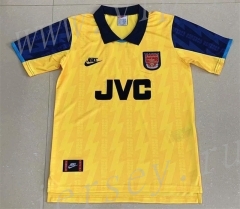 Retro Version 1994 Arsenal 2nd Away Yellow Thailand Soccer Jersey AAA-709