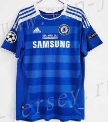 UEFA Champions League Retro Version 11-12 Chelsea Home Blue Thailand Soccer Jersey AAA-C1046