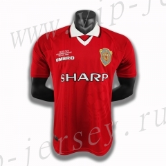 1999 Season Manchester United Home Red Retro Version Thailand Soccer Jersey AAA-c1046