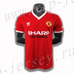Retro Version 83 Manchester United Home Red Thailand Soccer Jersey AAA-c1046