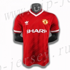 Retro Version 86 Manchester United Red Thailand Soccer Jersey AAA-c1046
