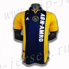 Retro Version 00-01 Ajax Yellow Thailand Soccer Jersey AAA-c1046