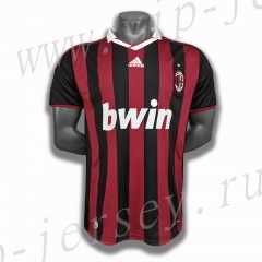 Retro Version 2009-10 AC Milan Home Red&Black Thailand Soccer Jersey AAA-c1046