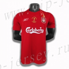 Retro Version 2005 Liverpool Home Red Thailand Soccer Jersey AAA-c1046