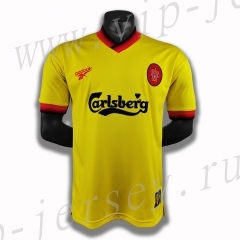 Retro Version 98 Liverpool Away Yellow Thailand Soccer Jersey AAA-c1046
