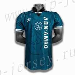 Retro Version 95 Ajax Away Blue Thailand Soccer Jersey AAA-c1046