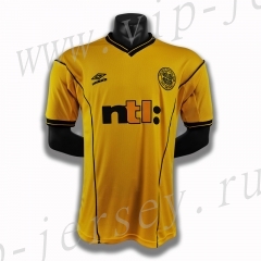Retro Version 00-02 Celtic Away Yellow Thailand Soccer Jersey AAA-C1046