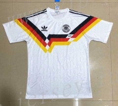 Retro Version 1990 Germany Home White Thailand Soccer Jersey AAA-908