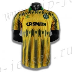 Retro Version 1989-1991 Celtic Yellow&Green Thailand Soccer Jersey AAA-C1046