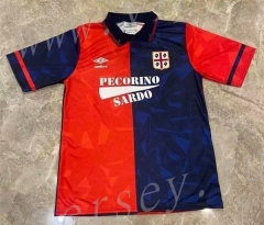 Retro Version 91-92 Cagliari Calcio Home Red&Blue Thailand Soccer Jersey AAA-417