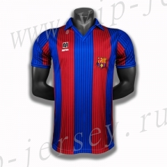 Retro Version 1990 Barcelona Home Red&Blue Thailand Soccer Jersey AAA-C1046