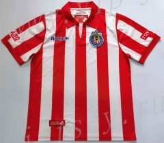 Player Version 2008  Chivas Rayadas  Home Red&White stripe Thailand Soccer Jersey AAA-912