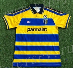 Retro version 99-00 UD Las Palmas Atlético Home Blue&Yellow Thailand Soccer Jersey AAA-503