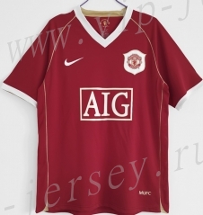Retro Version 06-07 Manchester United Home Red Thailand Soccer Jersey AAA-C1046