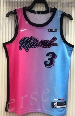 21 season Miami Heat City Edition Gradient #3 NBA Jersey-311