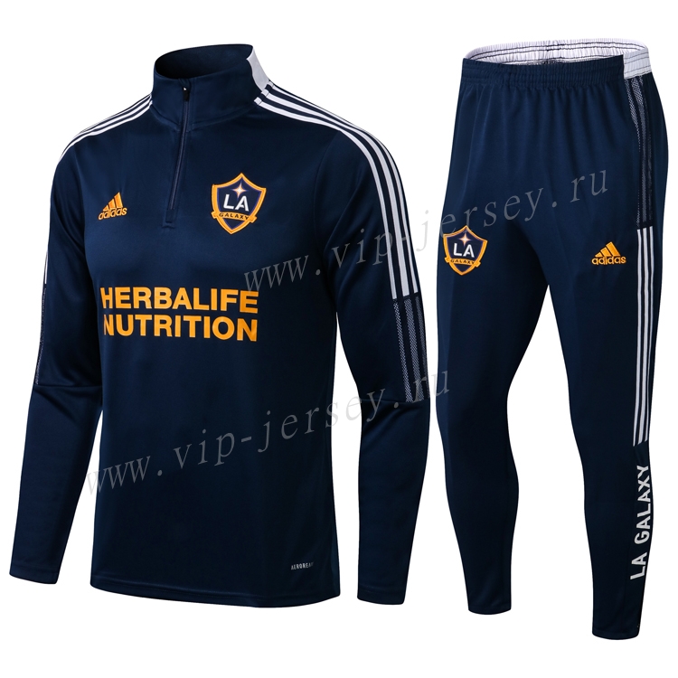 2021-2022 Los Angeles Galaxy Blue Thailand Soccer Tracksuit-411 ...