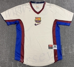 Retro Version 98-99 Barcelona Away White Thailand Soccer Jersey AAA-503