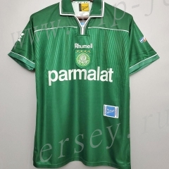 Retro Version  1999 SE Palmeiras Green Thailand Soccer Jersey AAA-c1046